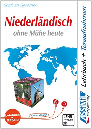ASSiMiL Niederländisch ohne Mühe heute - MP3-Sprachkurs - Niveau A1-B2: Selbstlernkurs in deutscher Sprache, Lehrbuch + 1 MP3-CD: Lehrbuch (Niveau A1 -B2) mit USB-Stick