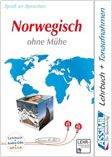 ASSiMiL Norwegisch ohne Mühe - Audio-Plus-Sprachkurs - Niveau A1-B2: Selbstlernkurs in deutscher Sprache, Lehrbuch + 4 Audio-CDs + 1 MP3-CD (Senza sforzo)