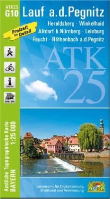 ATK25-G10 Lauf a.d.Pegnitz (Amtliche Topographische Karte 1:25000) von Landesamt für Digitalisierung, Vermessung Bayern