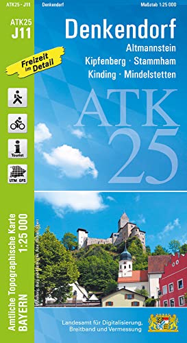 ATK25-J11 Denkendorf (Amtliche Topographische Karte 1:25000): Altmannstein, Kinding, Kipfenberg, Stammham, Mindelstetten, Fränkische Alb, Köschinger ... Amtliche Topographische Karte 1:25000 Bayern)