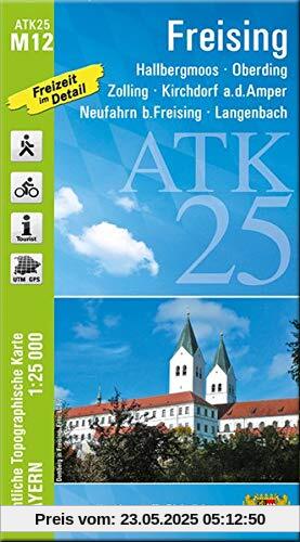 ATK25-M12 Freising (Amtliche Topographische Karte 1:25000): Hallbergmoos, Oberding, Zolling, Kirchdorf a.d.Amper, Neufahrn b.Freising, Langenbach (ATK25 Amtliche Topographische Karte 1:25000 Bayern)