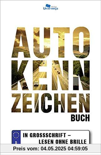 AUTOKENNZEICHEN BUCH: IN GROSSSCHRIFT - LESEN OHNE BRILLE