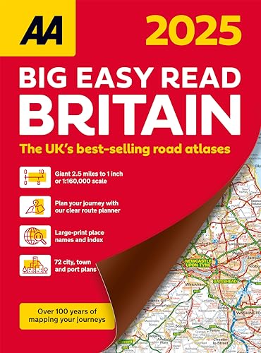Aa Big Easy Read Atlas Britain 2025 (Aa Road Atlas) von AA