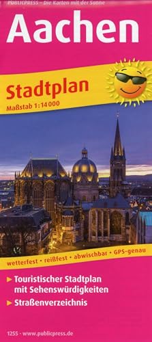 Aachen: Touristischer Stadtplan mit Sehenswürdigkeiten und Straßenverzeichnis. 1:14000 (Stadtplan: SP)