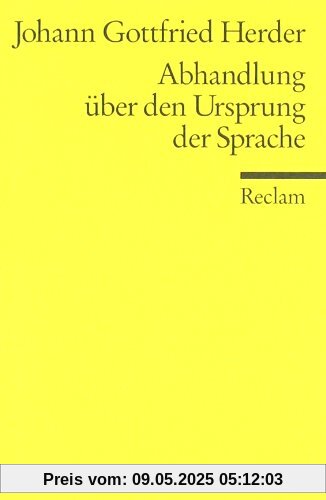 Abhandlung über den Ursprung der Sprache Abhandlung über den Ursprung der Sprache
