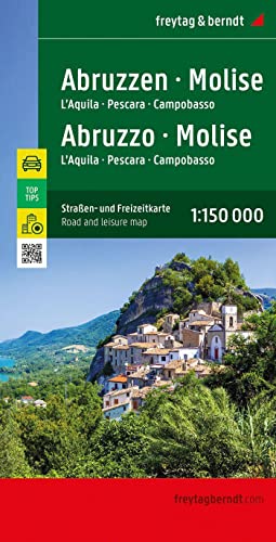 Abruzzen - Molise, Straßen- und Freizeitkarte 1:150.000, freytag & berndt: L'Aquila - Pescara - Campobasso, mit Infoguide Top Tips (freytag & berndt Auto + Freizeitkarten) von FREYTAG-BERNDT UND ARTARIA