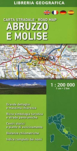 Abruzzo e Molise 1:200.000 (Carte stradali regionali d'Italia) von Libreria Geografica