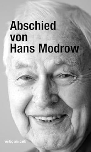 Abschied von Hans Modrow: Reden, Nachrufe und Kondolenzen (edition ost) von edition ost