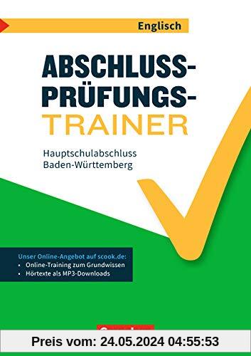 Abschlussprüfungstrainer Englisch - Baden-Württemberg: 9. Schuljahr - Hauptschulabschluss: Arbeitsheft mit Lösungen und Online-Training Grundwissen. Mit Audios online