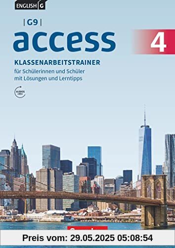 Access - G9 - Ausgabe 2019 - Band 4: 8. Schuljahr: Klassenarbeitstrainer mit Audios und Lösungen online Access - G9 - Ausgabe 2019 - Band 4: 8. Schuljahr: Klassenarbeitstrainer mit Audios und Lösungen online