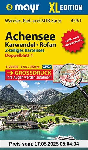 Achensee, Karwendel, Rofan XL (2-Karten-Set): 1:25000 (Mayr Wanderkarte)