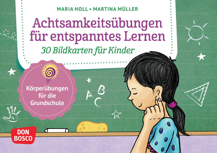 Achtsamkeitsübungen für entspanntes Lernen. 30 Bildkarten für Kinder von Don Bosco Medien