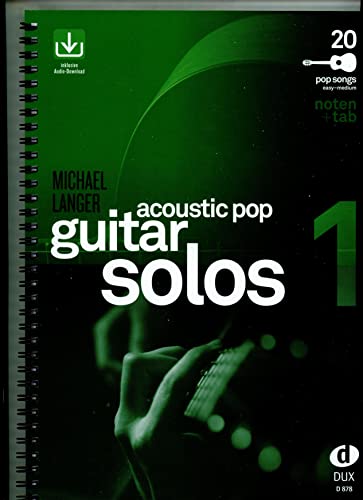Acoustic Pop Guitar Solos 1: Noten & TAB - easy/medium von Edition DUX