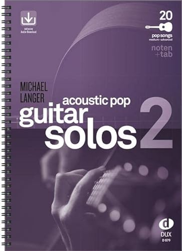 Acoustic Pop Guitar Solos 2: Noten & TAB - medium/advanced von Edition DUX