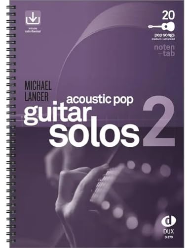 Acoustic Pop Guitar Solos 2: Noten & TAB - medium/advanced von Edition DUX