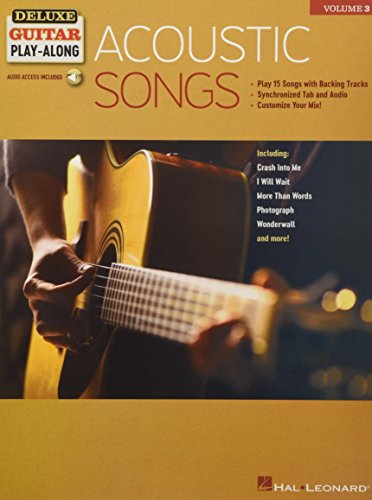 Acoustic Songs: Deluxe Guitar Play-Along Volume 3 [With Access Code] (Deluxe Guitar Play-along, 3, Band 3)