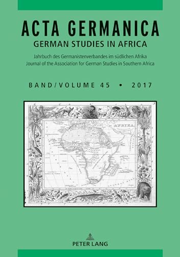 Acta Germanica: German Studies in Africa