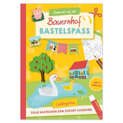 Activity Heft: Komm mit auf den Bauernhof - Bastelspaß: Kreativer Bastelspaß für Kinder ab 4 Jahren – Bastelvorlagen rund um den Bauernhof Activity Heft: Komm mit auf den Bauernhof - Bastelspaß: Kreativer Bastelspaß für Kinder ab 4 Jahren – Bastelvorlagen rund um den Bauernhof von kiDIYs