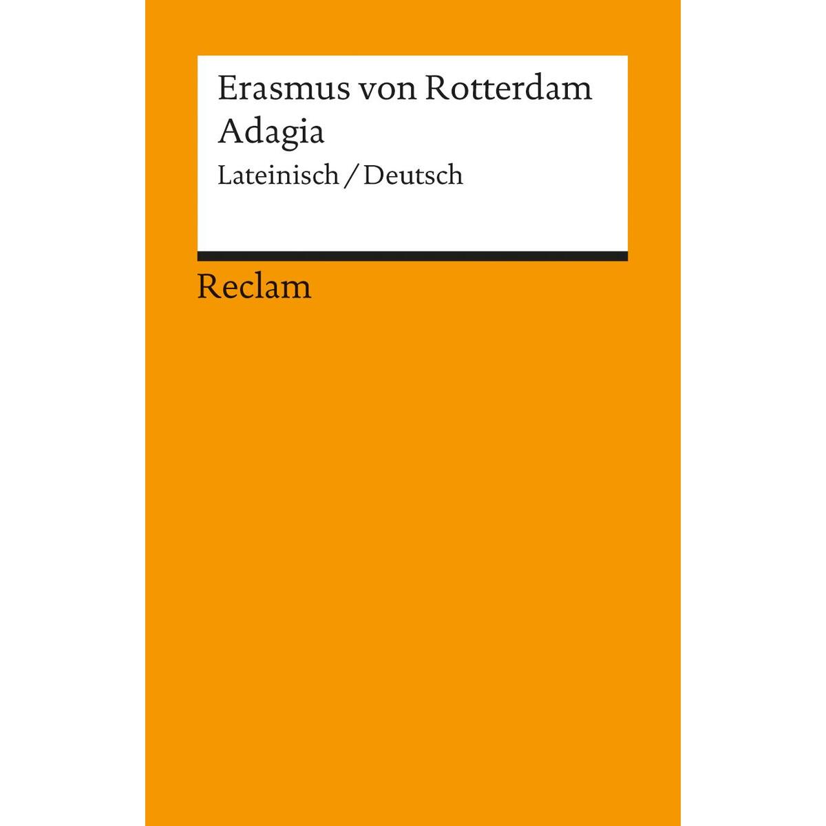 Adagia Adagia von Reclam Philipp Jun.