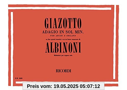 Adagio G-Moll. Orgel