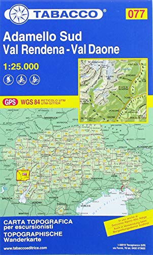 Adamello Sud 1:25 000: Val Daone - Valli Giudicarie Wanderkarte 1:25 000 (Carte topografiche per escursionisti, Band 77) Adamello Sud 1:25 000: Val Daone - Valli Giudicarie Wanderkarte 1:25 000 (Carte topografiche per escursionisti, Band 77)