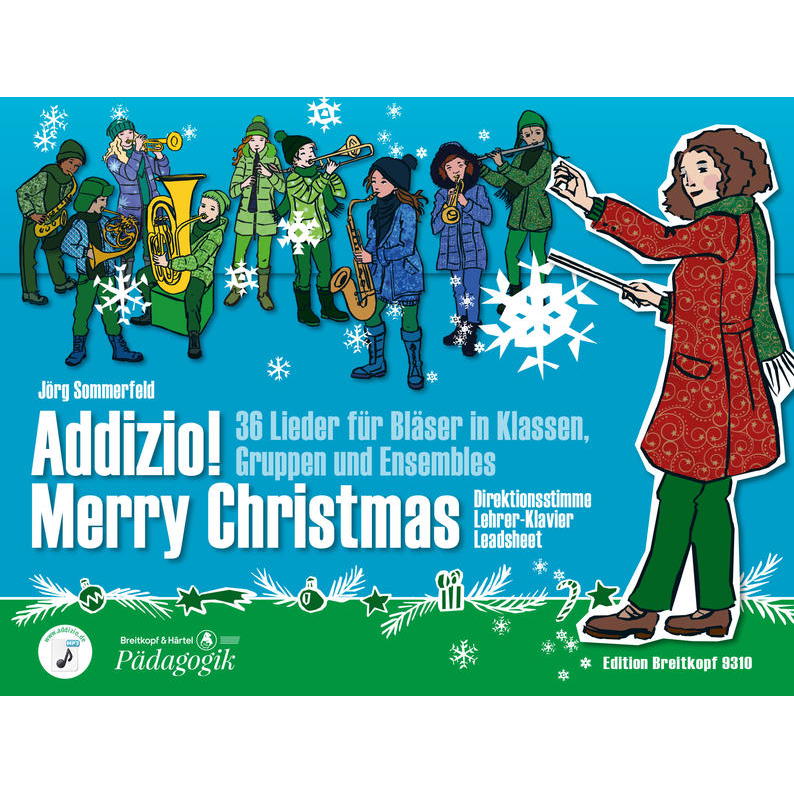 Addizio! Merry Christmas Direktionsstimme / Lehrerklavier &quot;36 Weihnachtslieder f... von Breitkopf & Härtel