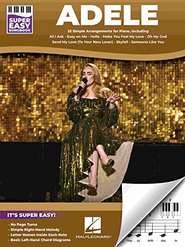 Adele: 22 Simple Arrangements for Piano With Lyrics (Super Easy Songbook, Band 4) von Hal Leonard
