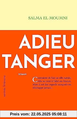 Adieu Tanger: Premier roman