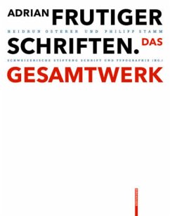 Adrian Frutiger Schriften von Birkhäuser Berlin