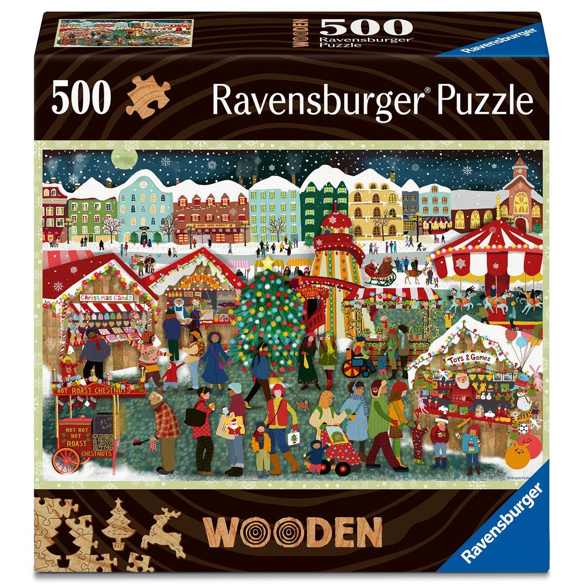 Ravensburger WOODEN Puzzle - Christmas Market - 500 Teile Holzpuzzle mit stabile... Ravensburger WOODEN Puzzle - Christmas Market - 500 Teile Holzpuzzle mit stabile... von Ravensburger Spieleverlag