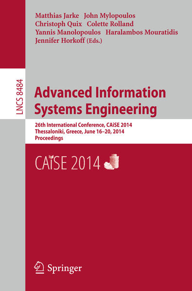 Advanced Information Systems Engineering von Springer International Publishing