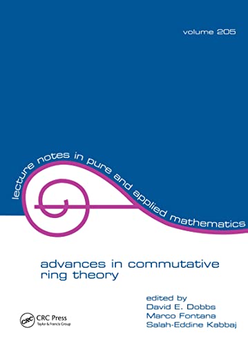 Advances in Commutative Ring Theory (Lecture Notes in Pure & Applied Mathematics) von Routledge