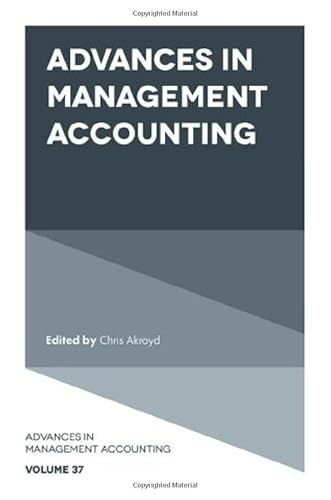 Advances in Management Accounting (Advances in Management Accounting, 37) von Emerald Publishing Limited