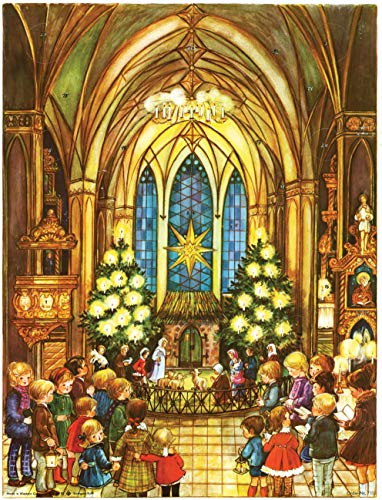 Adventskalender "In der Kirche": Papier-Adventskalender