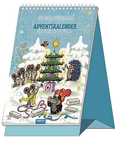 Adventskalender "Der kleine Maulwurf": Mit 24 Bildern zum Ausmalen: Ausmal-Adventskalender von Trötsch Verlag