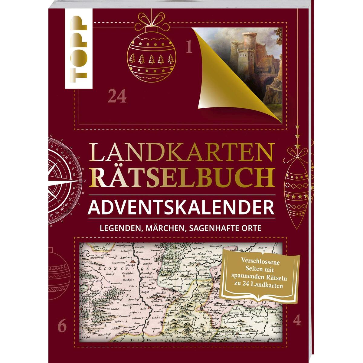 Adventskalender »Landkarten-Rätselbuch« Adventskalender »Landkarten-Rätselbuch« von Frech Verlag GmbH