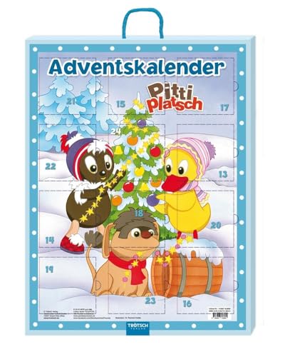 Adventskalender "Pittiplatsch": 24 Mini-Büchlein: Weihnachtskalender für Kinder