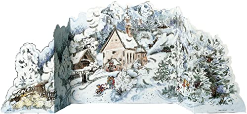 Adventskalender "Winterwald": Faltkalender zum Aufstellen