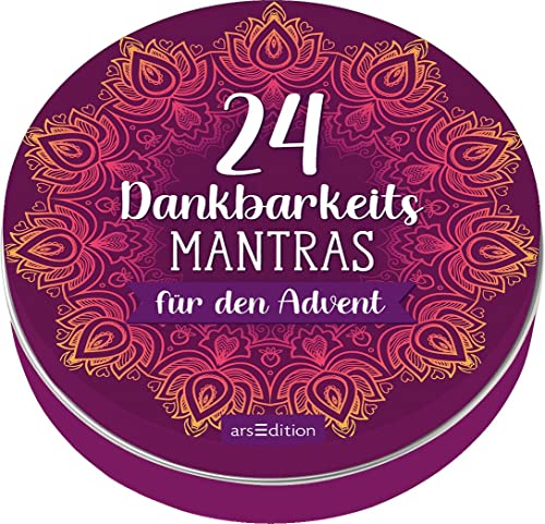 Adventskalender in der Dose. 24 Dankbarkeitsmantras für den Advent: Adventskalender für Erwachsene für mehr Achtsamkeit von arsEdition