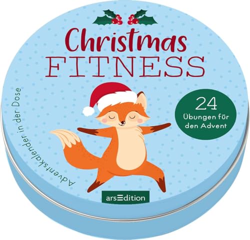 Adventskalender in der Dose. Christmas Fitness: 24 Übungen für den Advent | Adventskalender in der Dose mit 24 Karten und Fitnessübungen von arsEdition GmbH