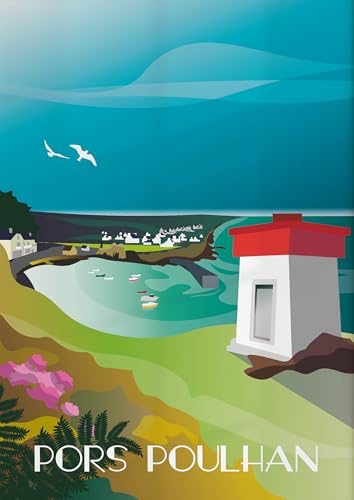 Affiche - Le Petit Port de Pors Poulhan, Plouhinec Affiche - Le Petit Port de Pors Poulhan, Plouhinec von PALEMON
