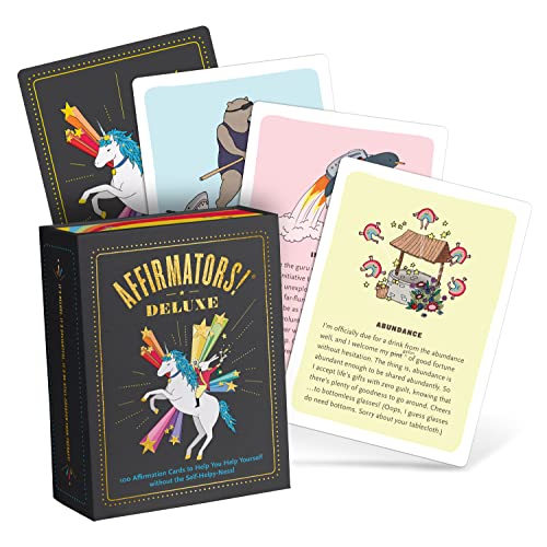 Knock Knock Affirmators! Deluxe Deck: 100 Affirmation Cards