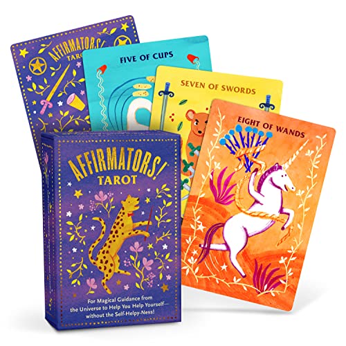 Affirmators! Tarot Cards Deck - Daily Tarot Cards with Positive Affirmations For Magical Guidance from the Universe to Help You Help Yourself without the Self-Helpy-Ness