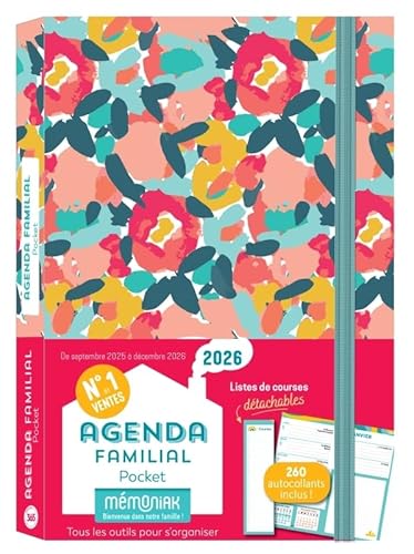 Agenda familial Mémoniak pocket, sept. 2025 à déc. 2026 von 365 PARIS