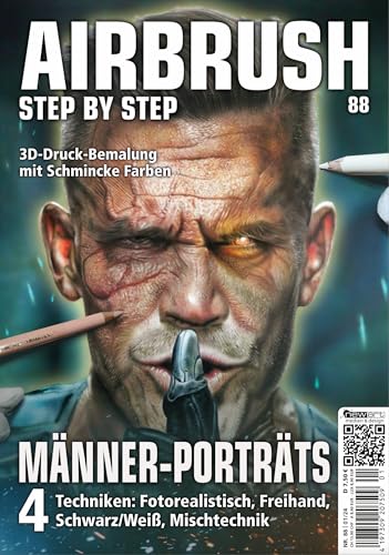 Airbrush Step by Step 88: Männer-Porträts (Airbrush Step by Step Magazin) von newart medien & design