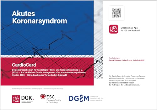 Akutes Koronarsyndrom: CardioCard (ESC/DGK CardioCards) von Börm Bruckmeier