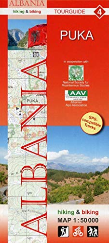 Albania hiking & biking 1:50000: Karte 4: Puka
