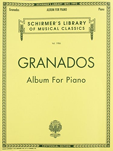 Album for Piano: Piano Solo (Schirmer's Library of Musical Classics): Schirmer Library of Classics Volume 1986 Piano Solo