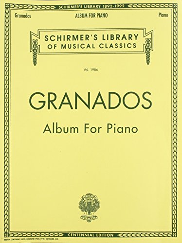 Album for Piano: Piano Solo (Schirmer's Library of Musical Classics): Schirmer Library of Classics Volume 1986 Piano Solo von G. Schirmer