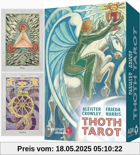 Aleister Crowley Thoth Tarot Deluxe: Tarotkarten im Format 95 x 140 mm